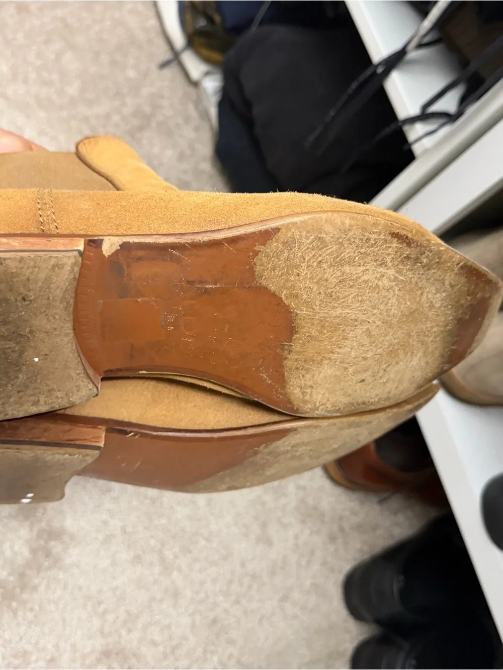 ALDO Men’s Tan Suede Chelsea Boots